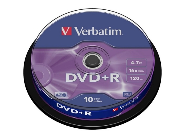 ΔΙΣΚΟΙ VERBATIM DVD+R 4,7GB 16X CB 10τεμ 43498