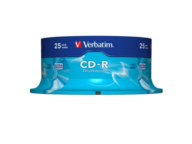 ΔΙΣΚΟΙ VERBATIM CD-R 80min/700MB 52X CB 25τ PRINT43439