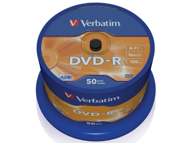 ΔΙΣΚΟΙ VERBATIM DVD-R 4,7GB 16X CB 50τεμ 43548