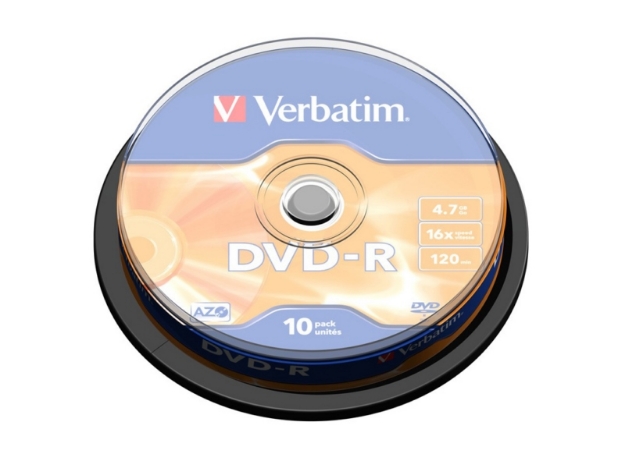 ΔΙΣΚΟΙ VERBATIM DVD-R 4,7GB 16X CB 10τεμ 43523