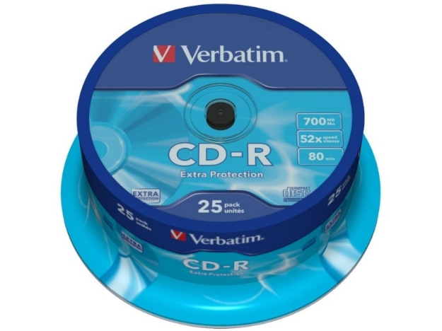 ΔΙΣΚΟΙ VERBATIM CD-R 80min/700MB 52X CB 25τ 43432