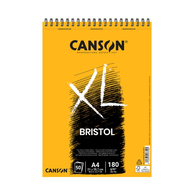 ΜΠΛΟΚ CANSON XL BRISTOL SP. A4 180gr 50Φ