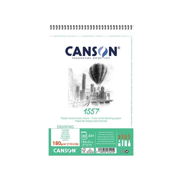 ΜΠΛΟΚ CANSON 1557 SP DESSIN Α5 180gr 30Φ