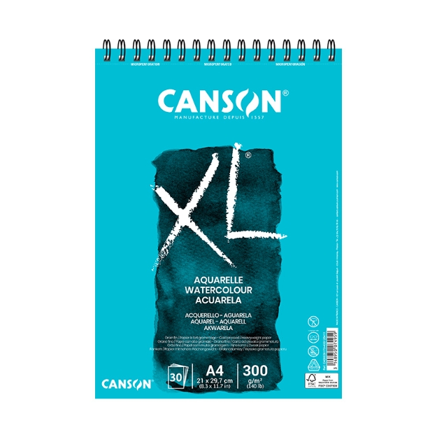 ΜΠΛΟΚ CANSON XL AQUARELLE SP. A4 300gr 30Φ.