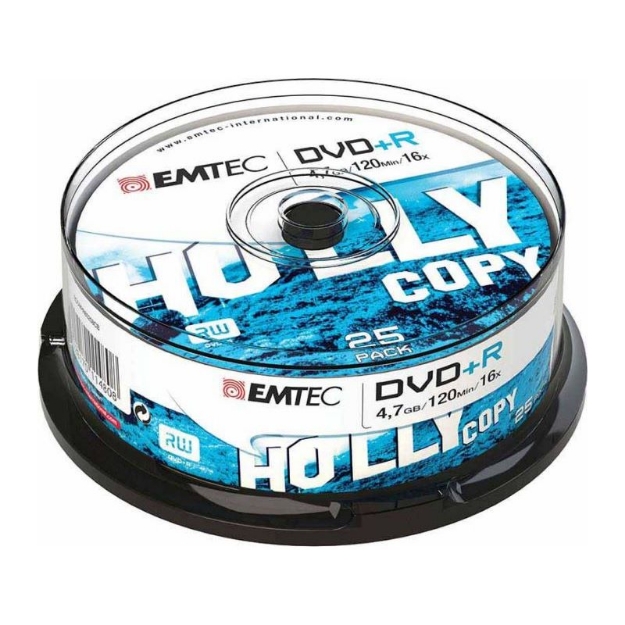 ΔΙΣΚΟΙ EMTEC DVD+R 4,7GB 16X CB 25τεμ
