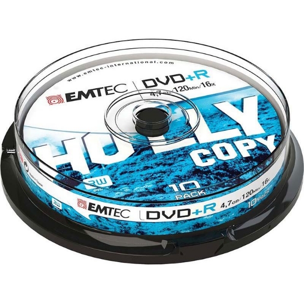 ΔΙΣΚΟΙ EMTEC DVD+R 4,7GB 16X CB 10τεμ