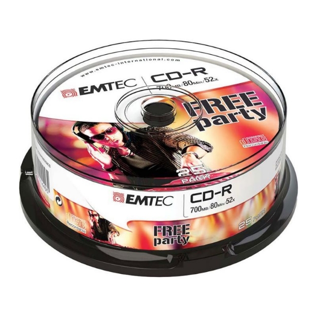 ΔΙΣΚΟΙ EMTEC CD-R 80min/700MB 52X CB 25τεμ