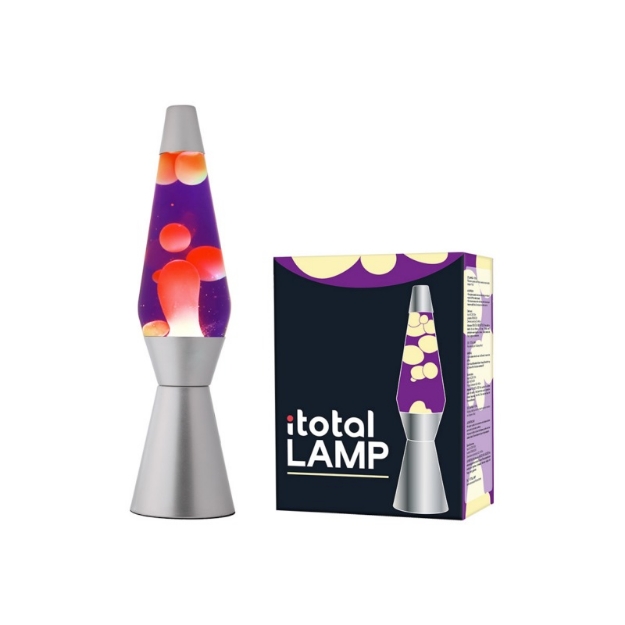 ΛΑΜΠΑ i-TOTAL XL1799 LAVA PURPLE-YELLOW LAMP H40cm