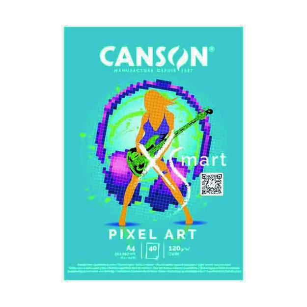 ΜΠΛΟΚ CANSON XSMART PIXEL ART A4 120gr 40φ