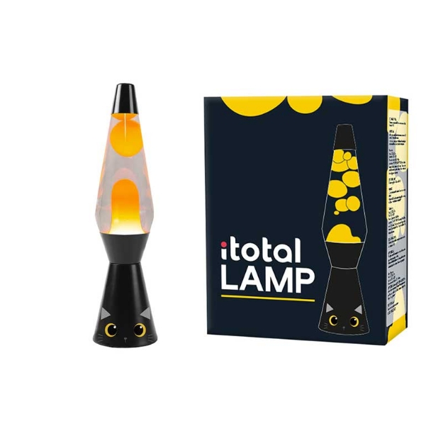 ΛΑΜΠΑ i-TOTAL XL2711 LAVA BLACK CAT LAMP H36cm
